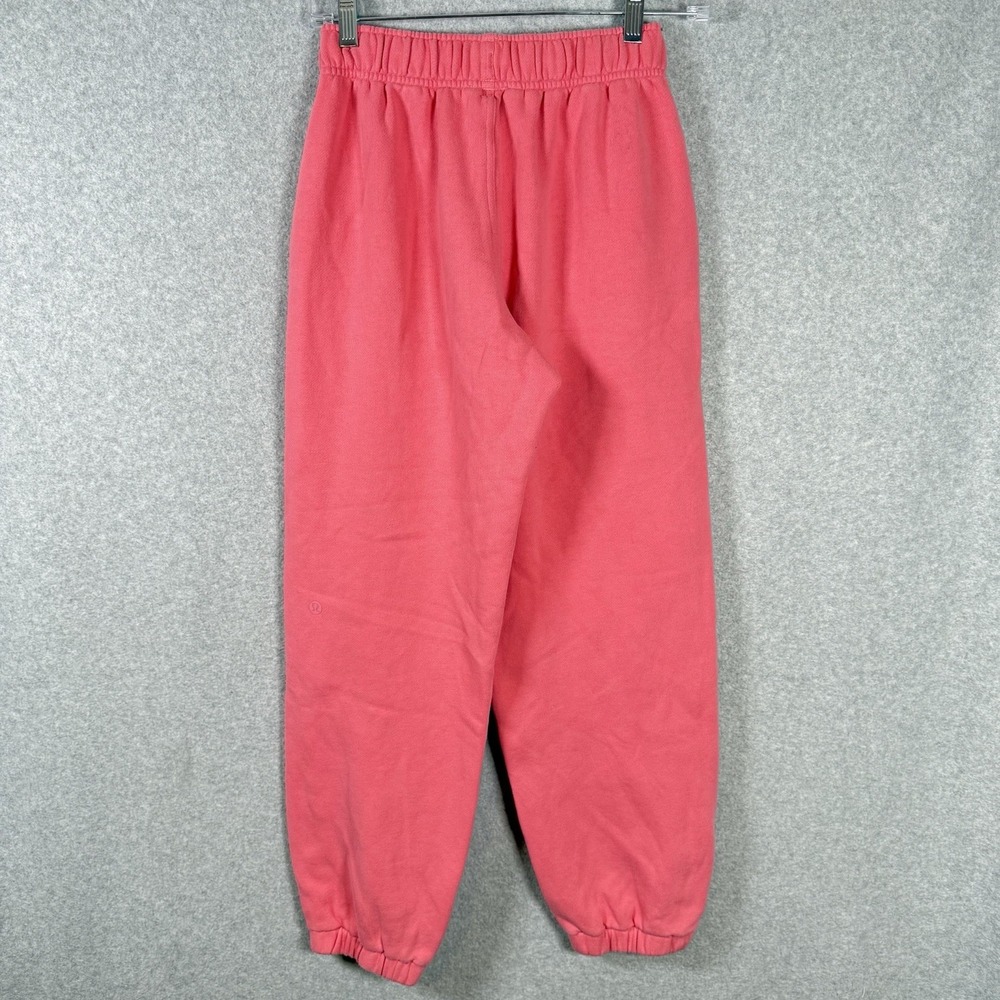 Lululemon Scuba Mid Rise Sakura Pink Oversized Joggers size XXXS Athleisure - Picture 3 of 7
